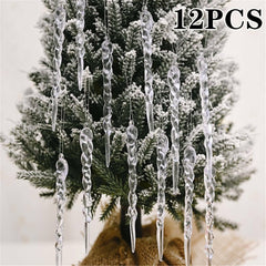 Christmas Ornaments – Icicle Droplet Hanging Tree Decorations