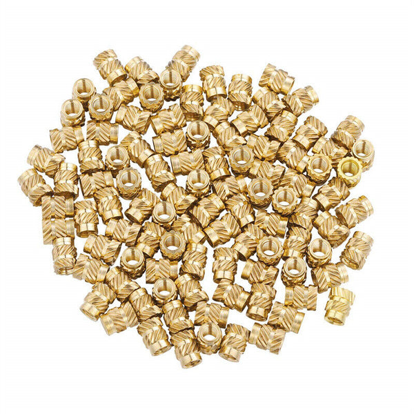 M4 Female Brass Knurled Female Threaded Insert Embedment Nuts AUS
