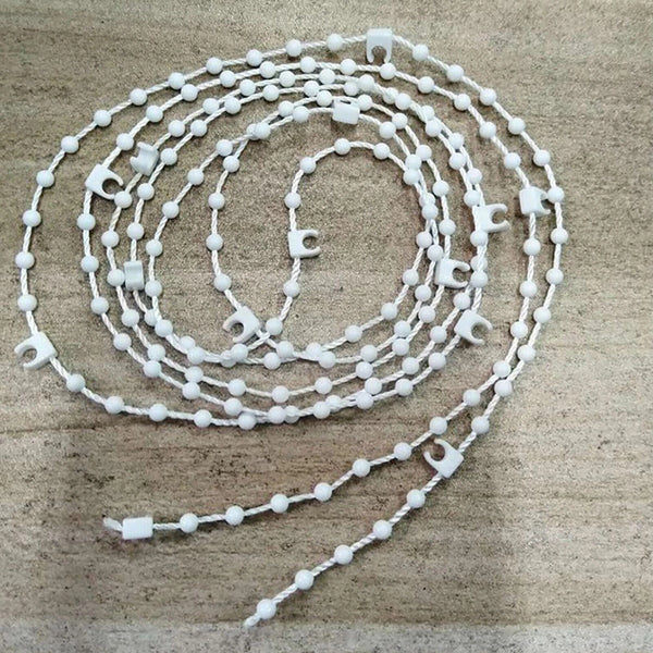 20M Vertical Blind Bottom Chain Slat Link Cord Parts White 89/127mm Wide Slats