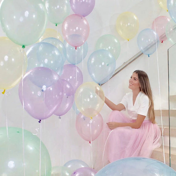 Bulk Latex Balloons 25/30cm Crystal Bubble Balloons Party Wedding Birthday Decor