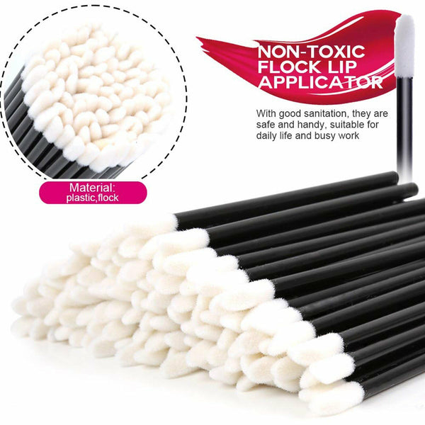 Disposable Lip Brush Lip Wands Gloss Lipstick Applicator Brushes