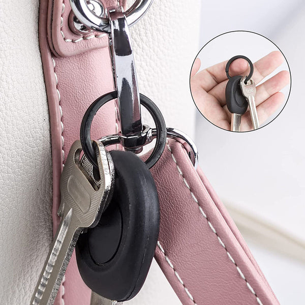 40PCS Stainless Steel Key Holder Split Scuba Rings Keyring Keychain Keyfob 25mm