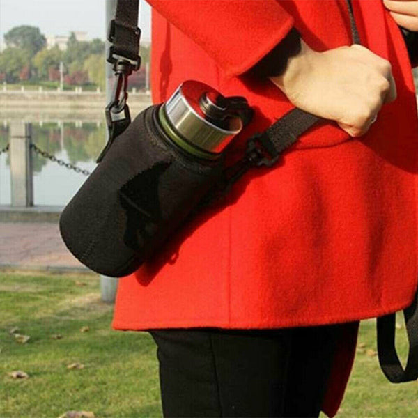 Water Bottle Travel  Insulated  Carrier Bag Holder Neoprene1000ML Bicycle Access