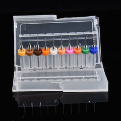 10 PCS 0.1-1.0MM Carbide Micro Mini Drill Bit Tungsten Steel Rotary Tools AU