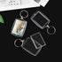 10PCS Keyring Clear Acrylic Photo Key Chain Picture Frame Blanks DIY Rings Gifts