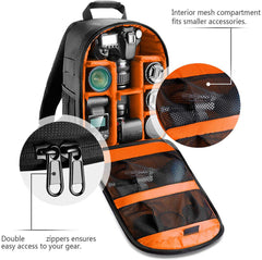 Large Waterproof DSLR SLR Camera Backpack Travel Bag for Nikon Canon Shackproof