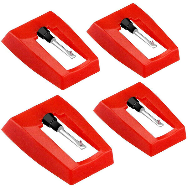 6Pcs Record Player Turntable Phonograph Replacement Stylus Needles Tool Set Red - Lets Party