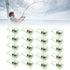 40PCS Fluorescent Fishing Rod Pole Tip Glow Clip Twin Bell Alarm Alert Ring AUS