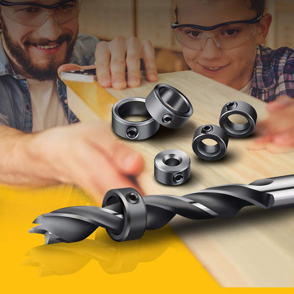 3-16mm Drill Bit Depth Stop Collars Positioner Drill Locator Fixed Ring AU