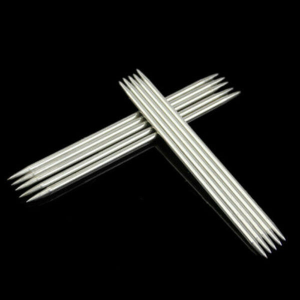 110X Double Pointed Stainless Knitting Needles Set 11 Size2-6.5mm Knitting Tools