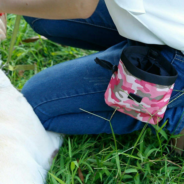 Pet Puppy Dog Obedience Training Treat Bag Feed Pouch Training Snack Waist Bag