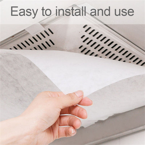 Range Hood Filter Paper Roll Oil Absorbing Segmented Kitchen Cook Cleaner