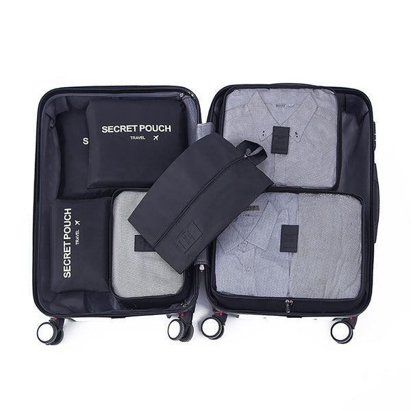 7Pcs Travel Luggage Organizer Set Bags Storage Pouches Suitcase Backpack Storage