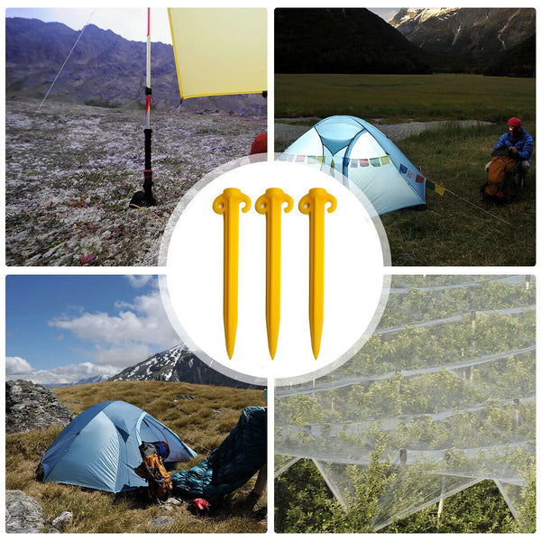 20pcs Tent Pegs Ground Camping Stakes Outdoor Nail 300mm Heavy Duty New AU