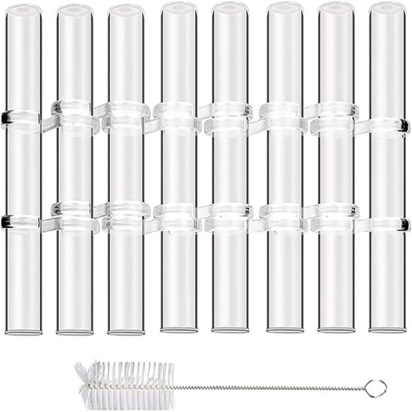 8pcs/Set Hinged Flower Vase Glass Test Tube Vases for Flowers Hydroponic Flower