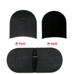 1 Pair Shoe Soles Heels Repair Slip Grip Rubber Pads DIY Anti-Slip Insoles Black