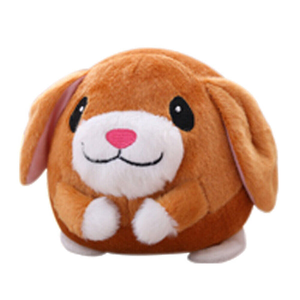 Active Moving Pet Plush Toy,Interactive Bouncing Balls Sound Electronic Dog Toy