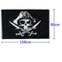 2PCS Skull & Crossbones Sabres Swords Jolly Roger Pirate Flag Party Banner Decor