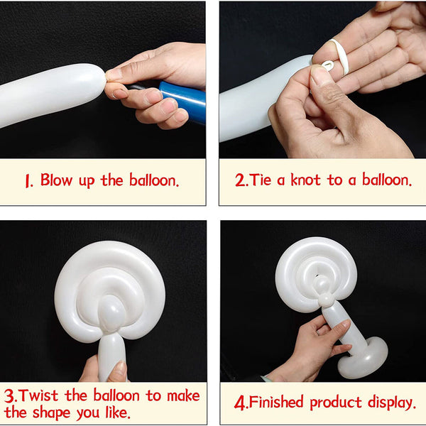 100/200x Latex Long Strip Balloon Animal Flower Party Tying Magic Making Modelli