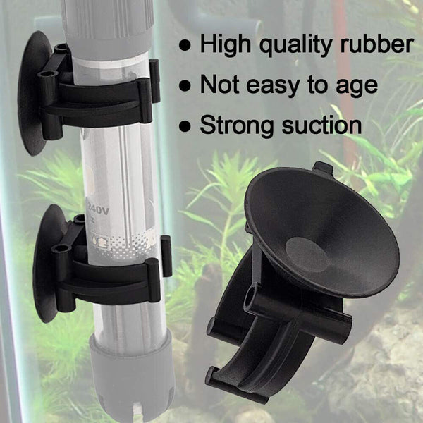 10-50PCS Heater Suction Cups Sucker Clips Holder Fish Tank Aquarium Black AU