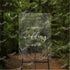 50x70cm Rectangle Acrylic Clear Board Wedding Welcome Sign Baby Shower Engageme