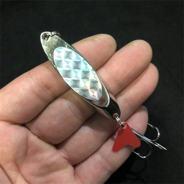 4 Fishing Lures Metal Slice Jigs spinner Bait Spoon Tackle Salmon Tailor Macks