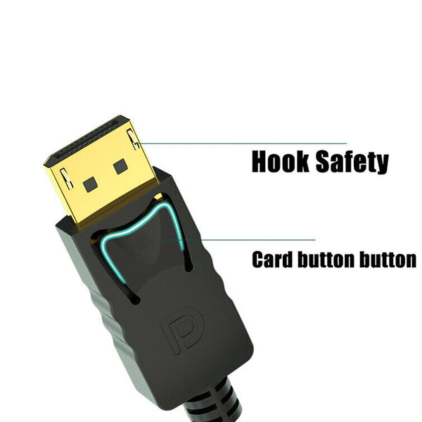 Displayport DP to HDMI Cable Male to Male HD 4K 1080P High Speed Display Port