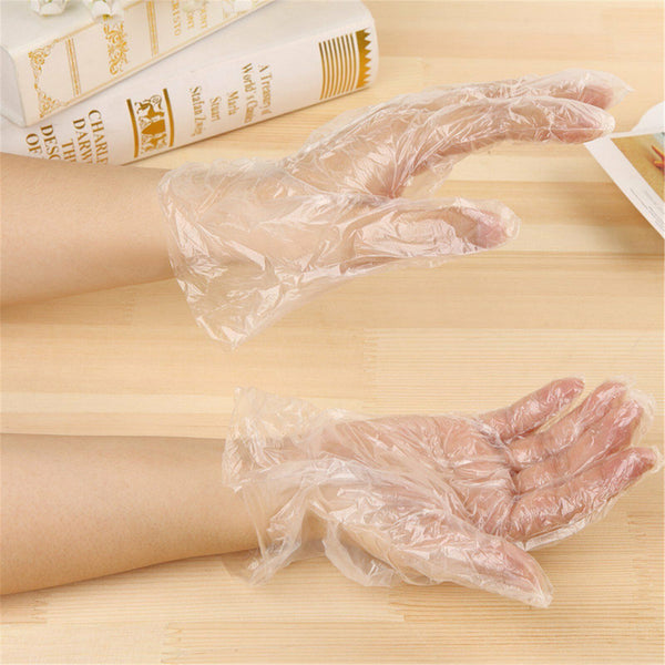 2000PCS Disposable Plastic Gloves Food Handling Disposable Transparent Gloves AU