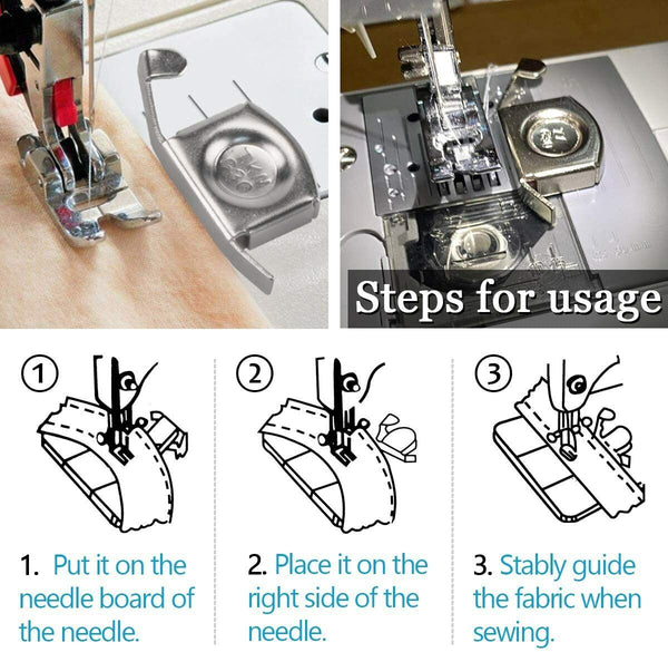 Universal Magnetic Seam Guide G30 Attachments Guide Sewing Machine Accessory New