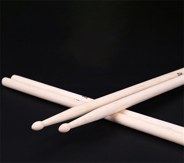 2Pair 5A Maple Wood Lightweight Endearing Music Oval Tip Drumsticks Drum Sticks