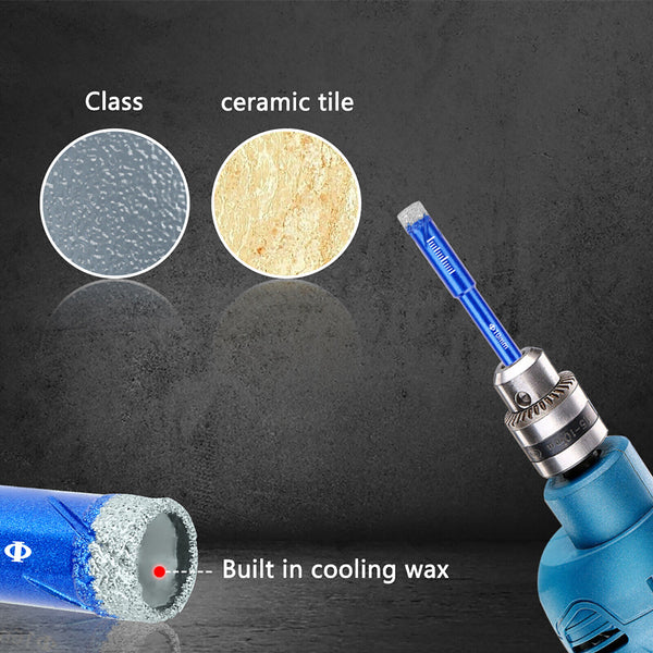 Diamond Drill Core Bit Dry Holesaw Cut Marble Granite Tile Porcelain 6/8/12mm AU