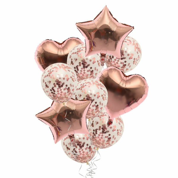 Rose Gold Bridal Shower Decorations Bride to Be Banner Engagement Ring Balloon A