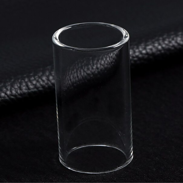 UP 4Pcs Guitar Slide Glass and Stainless Steel Finger Tubes for Guitar Bass 60mm