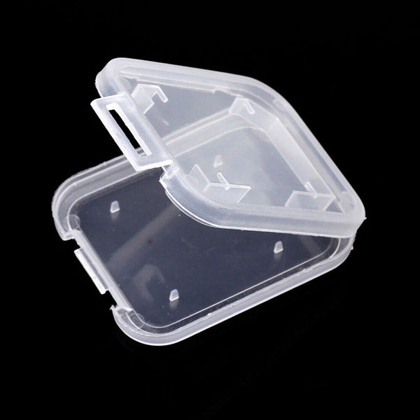 For SD SDHC Memory Card Holder Transparent Storage Case Plastic Box New
