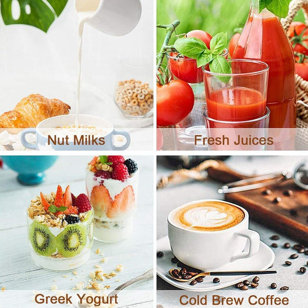 Micron Reusable Nylon Fine 200 Mesh Food Strainer Filter Bag for Nut Milk Coffee