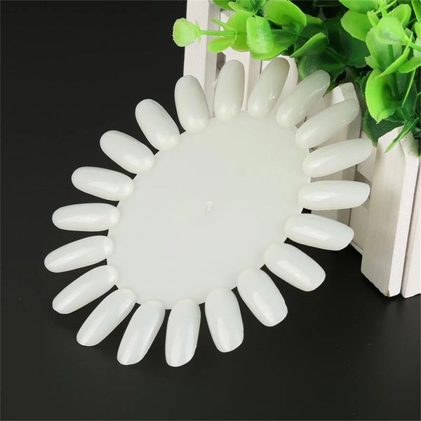 Nail Polish Color Display Wheels Chart Natural White Tips Swatch UV Gel AU