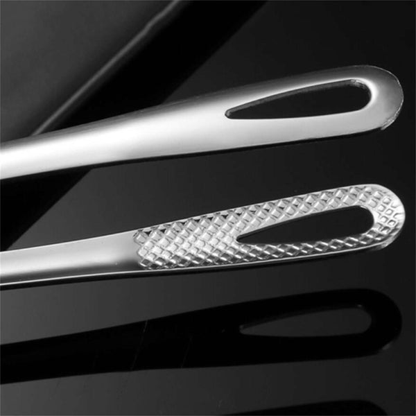 24/28cm Stainless Steel Kitchen Straight Grill Tweezers BBQ Food Tongs Tools AU
