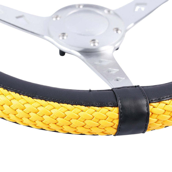 Fashion Steering Wheel Cover - Yellow