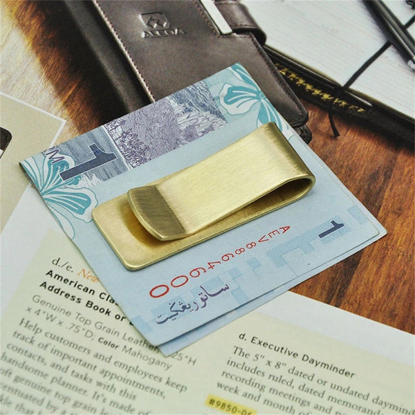 10Pcs Money Cash Clip Note Card Holder Stainless Steel Mens Wallet Ladies ID Bag