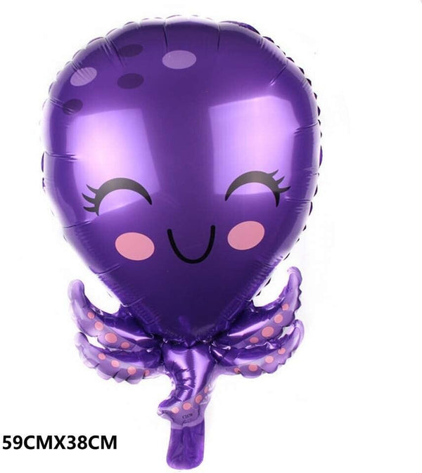 5pcs Ocean Animal Foil Balloon Set Party Supplies Kids Birthday Decoration