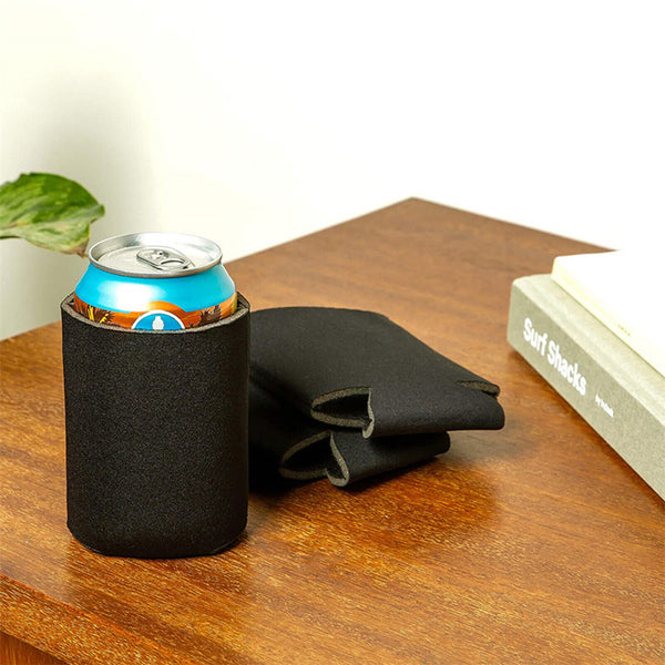 48PCS Black Blank Can Stubby Cooler Holder Sleeve Sublimation Heat Transfer AU