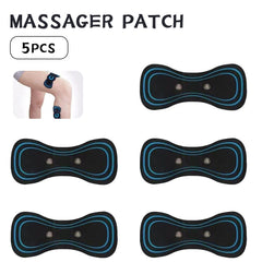 Mini Electric Neck Back Massager EMS Cervical Massage Patch Relief Pain Portable