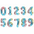 81cm 32'' Jumbo Iridescent Number Foil Balloon Birthday Party Decoration Wedding