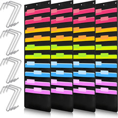 20 Pocket Folder Hanging Wall Mounted File Document Holder Organizer Storage Bag