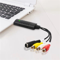 USB 2.0 VHS Tapes Tape to DVD VCR Audio Video AV Converter Capture Card Adapter