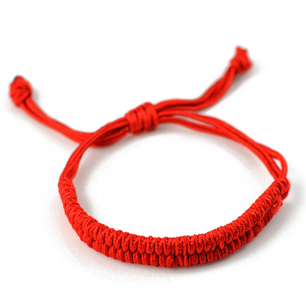 10 Handmade Lucky Red String Tibetan Woven Braided Protection Bracelet Adjustabl - Lets Party