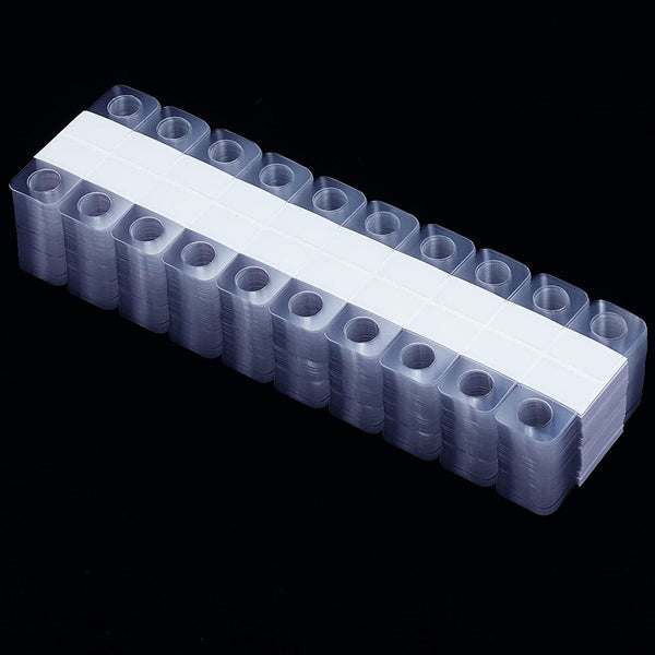 Clear Hang Tab With Adhesive Hook Hole Style Hang Sell Stock Shop Retail