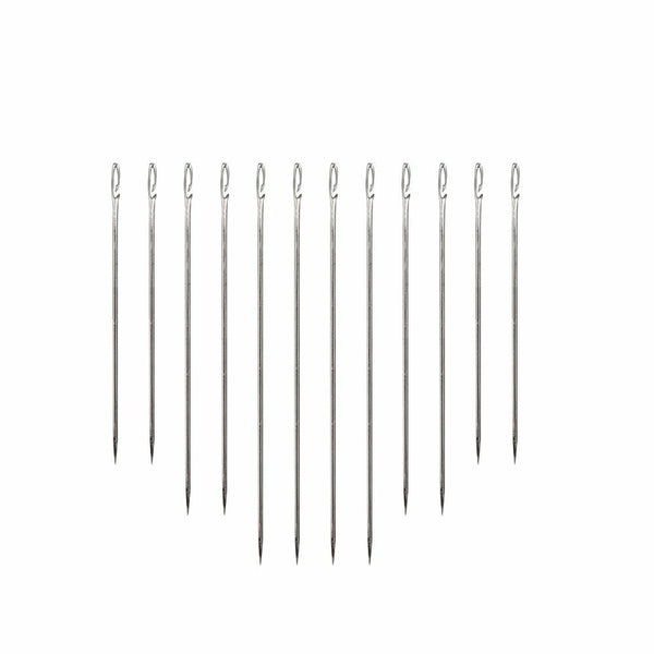 Stainless Steel Self-threading Needles Opening Hand Sewing Needles Darning Set