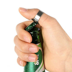 New Stainless Steel Bottle Opener Ring Super Cool Novelty Gift Idea Bottle open