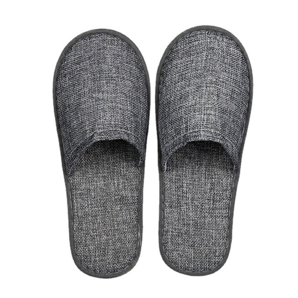 UP 100Pairs Unisex Grey Disposable Slipper SPA Non-Slip Slippers Hotel Household